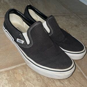 Black slip on vans